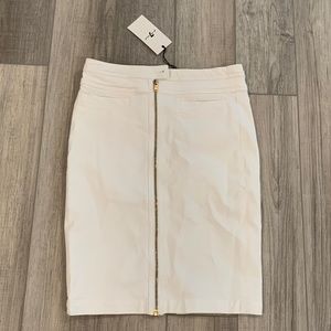 7 For All Mankind white denim pencil skirt size 28